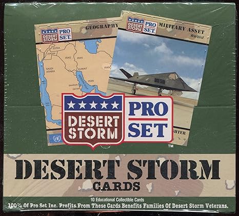 Pro Set Desert Storm Trading Cards Box Amazon Ca Toys Games