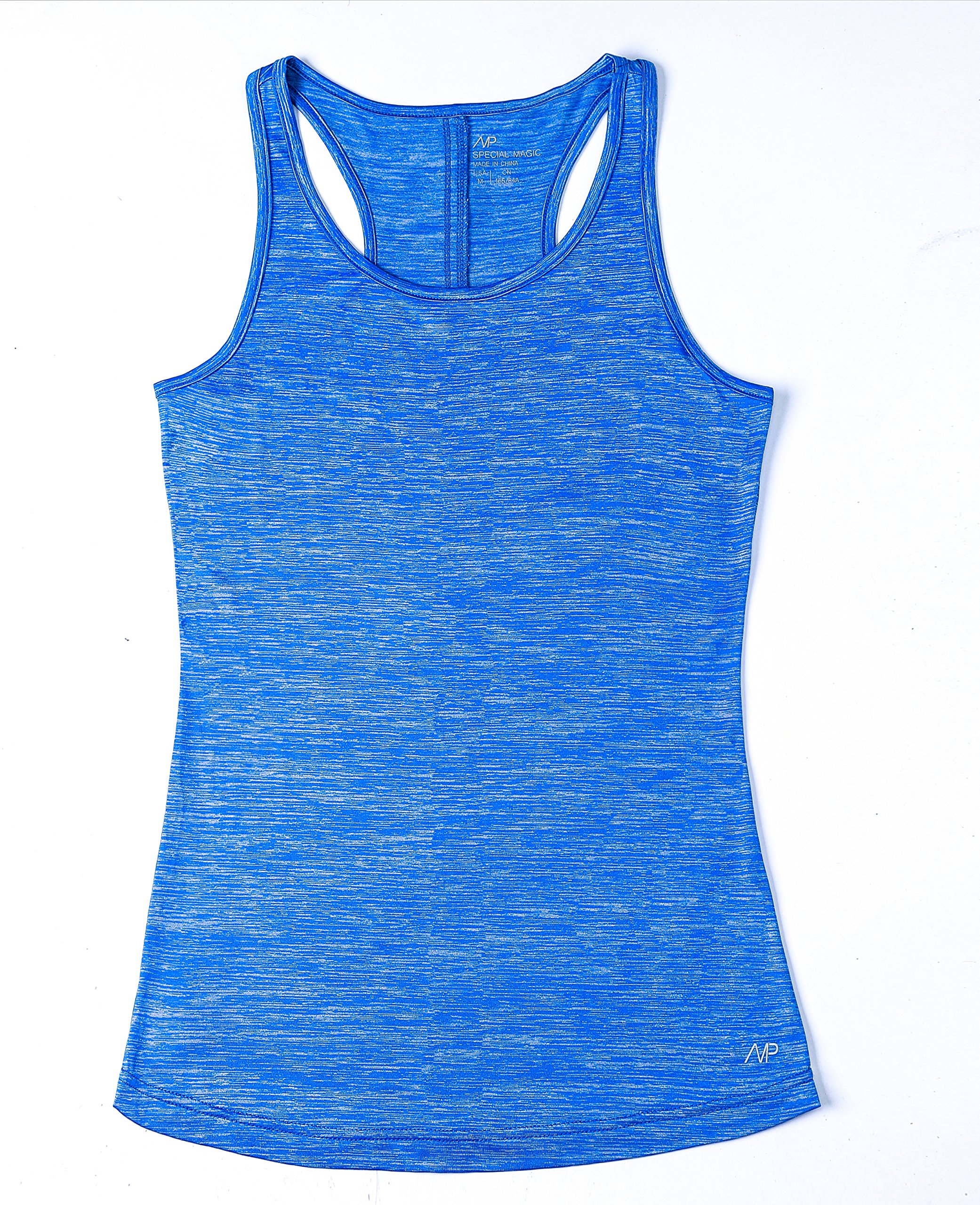 SPECIALMAGIC Women\'s Activewear Racerback Scoop Neck Yoga Tank Top Royal Blue Small