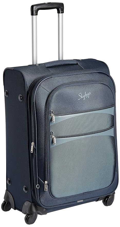 Skybags Polyester 77 cms Blue Softsided Suitcase (STROVW77BLU)