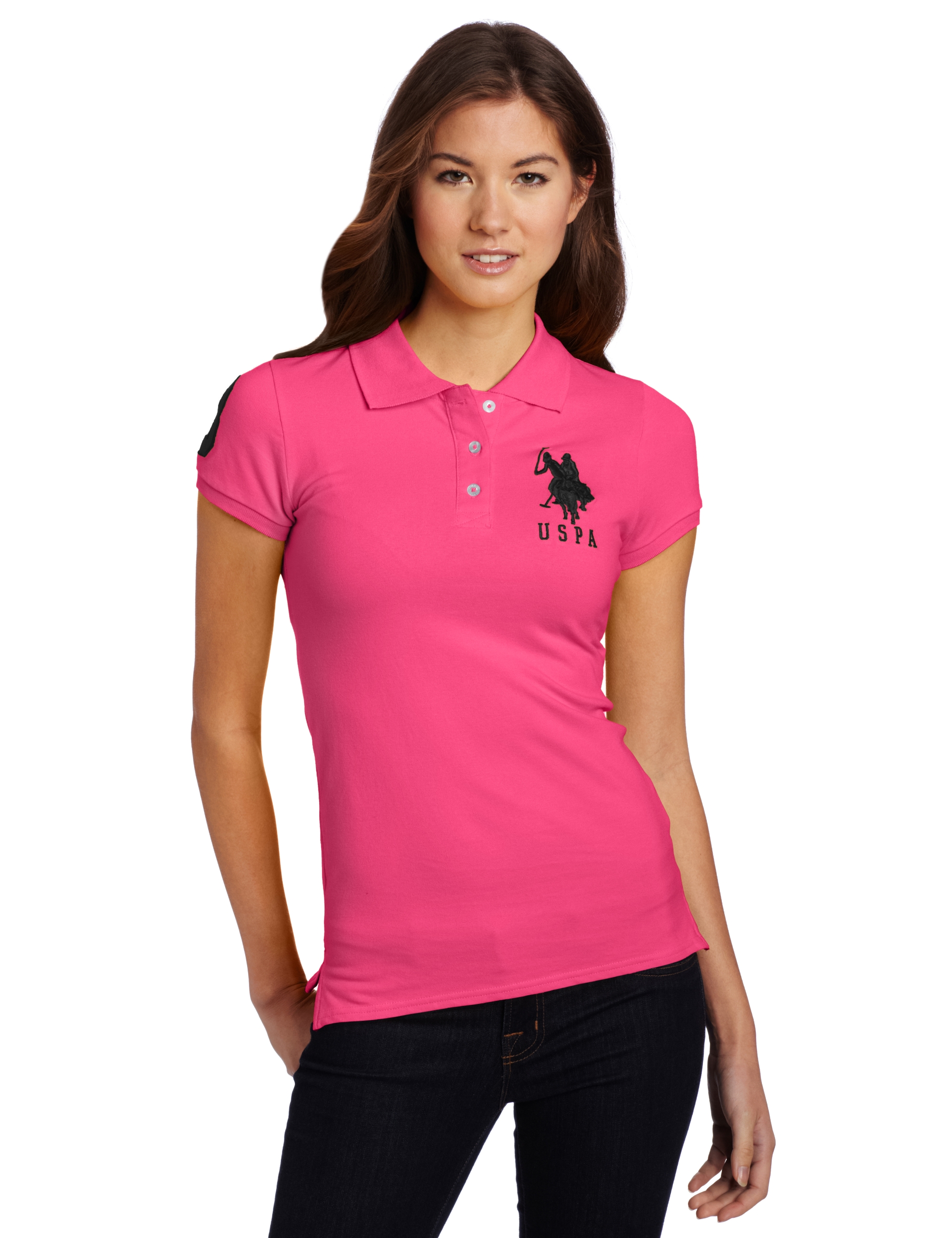 US Polo Shirt Assn. Juniors Solid Polo Shirt With Big Pony