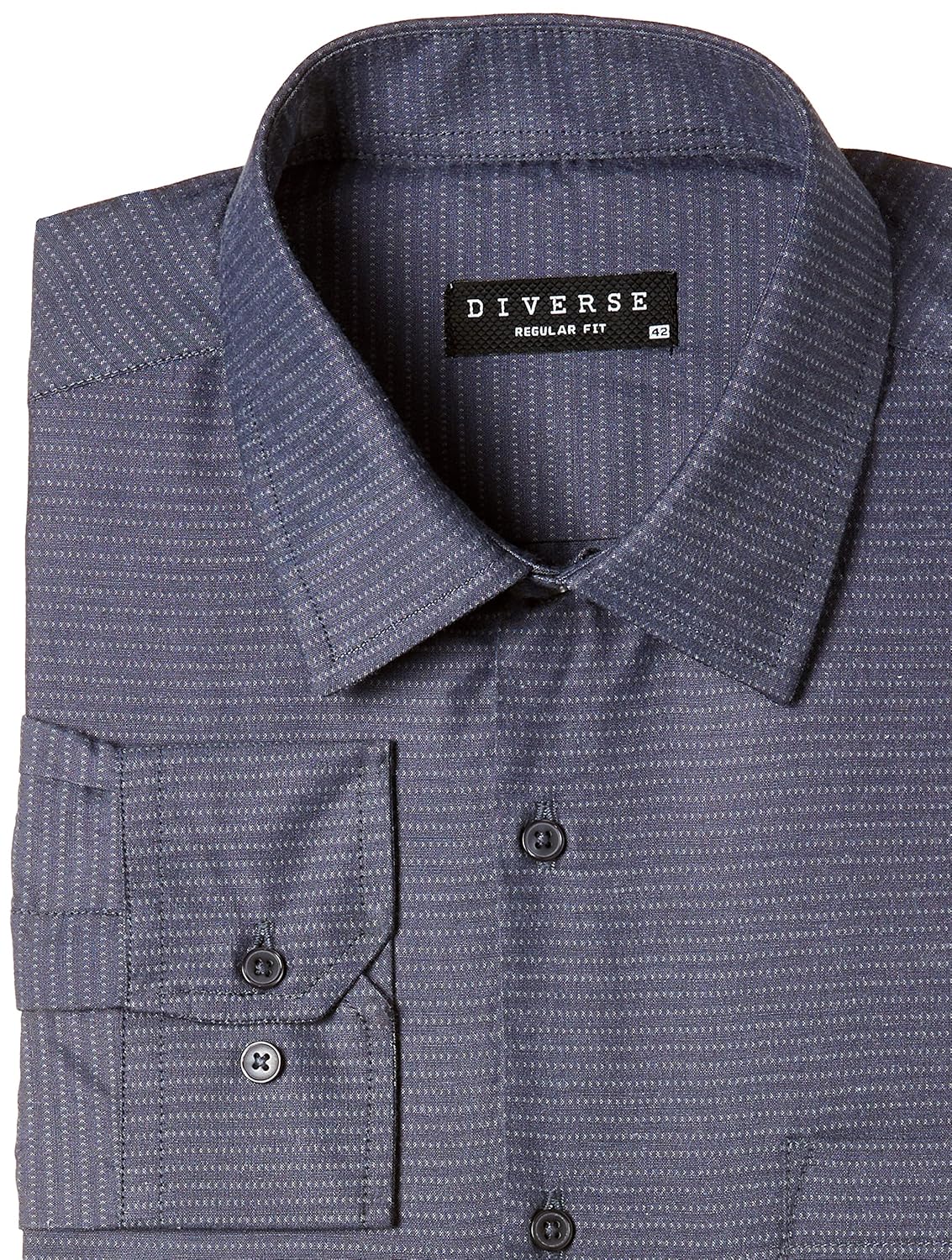 diverse men's printed regular fit formal shirt (pack of 2)