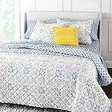 MARTHA STEWART Candace Blue King Quilt Set - 3