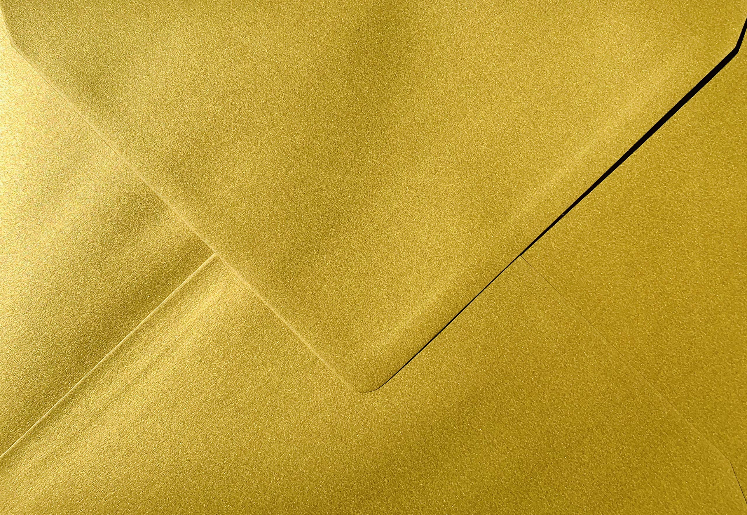 Premier Envelopes Metallic Gold C5-162 mm x 229 mm 100gsm Gummed Envelope (Pack of 25)