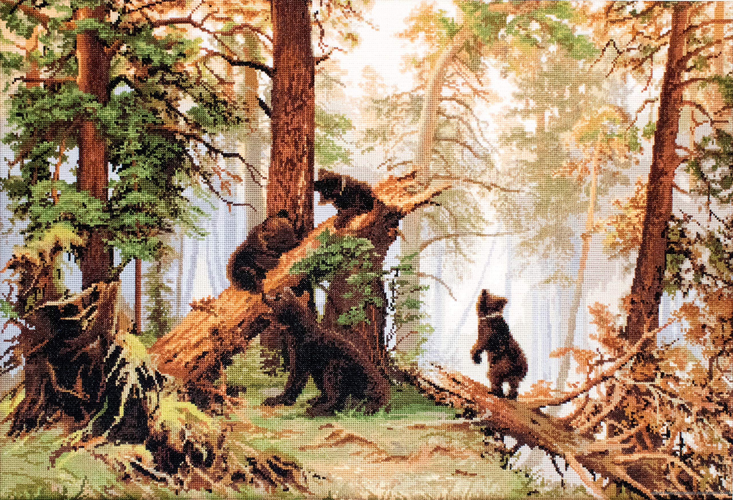 Luca-S Morning in The Pine Forest Counted Cross Stitch Kit