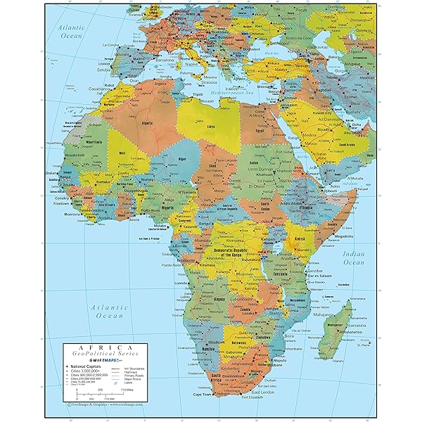 Amazon.com: Europe Wall Map GeoPolitical Edition by Swiftmaps
