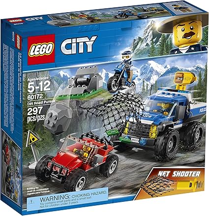 Amazon.com: LEGO City Dirt Road Pursuit 60172 Building Kit (297 Pieces) (Discontinued by Manufacturer): Toys \u0026 Games