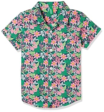 Baby Boys Floral Regular Fit Shirt