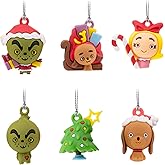 Hallmark Dr. Seuss's How The Grinch Stole Christmas! Mini Christmas Ornaments, Shatterproof, Set of 6, Christmas Movie Gifts