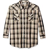 ELY Cattleman Mens Long Sleeve Plaid Western Shirt
