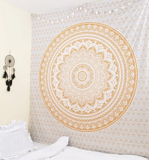 Amazon De Original Gold Ombre Twin Grosse Tapestry Von