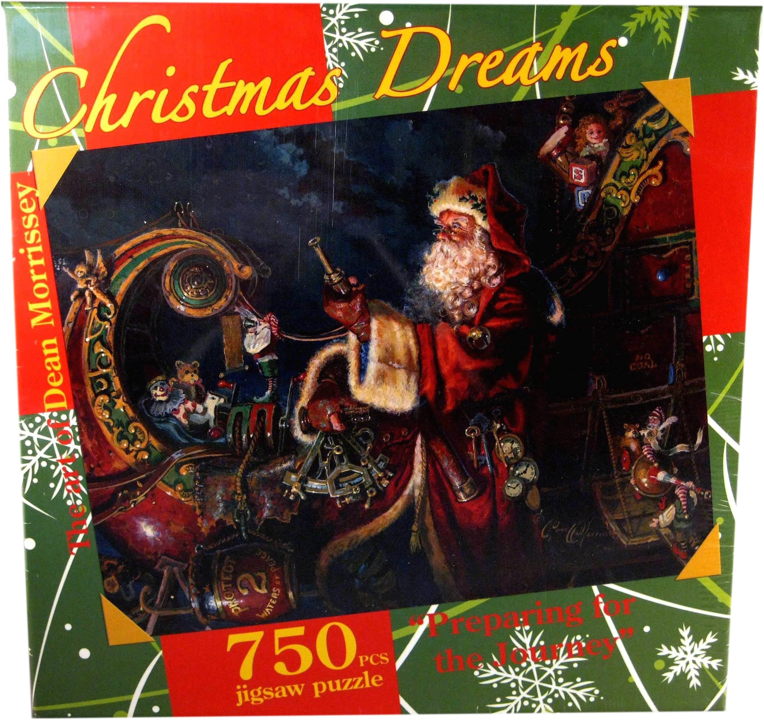 Christmas Dreams The Art of Dean Morrissey 750-Piece Jigsaw Puzzle - Preparing for The Journey