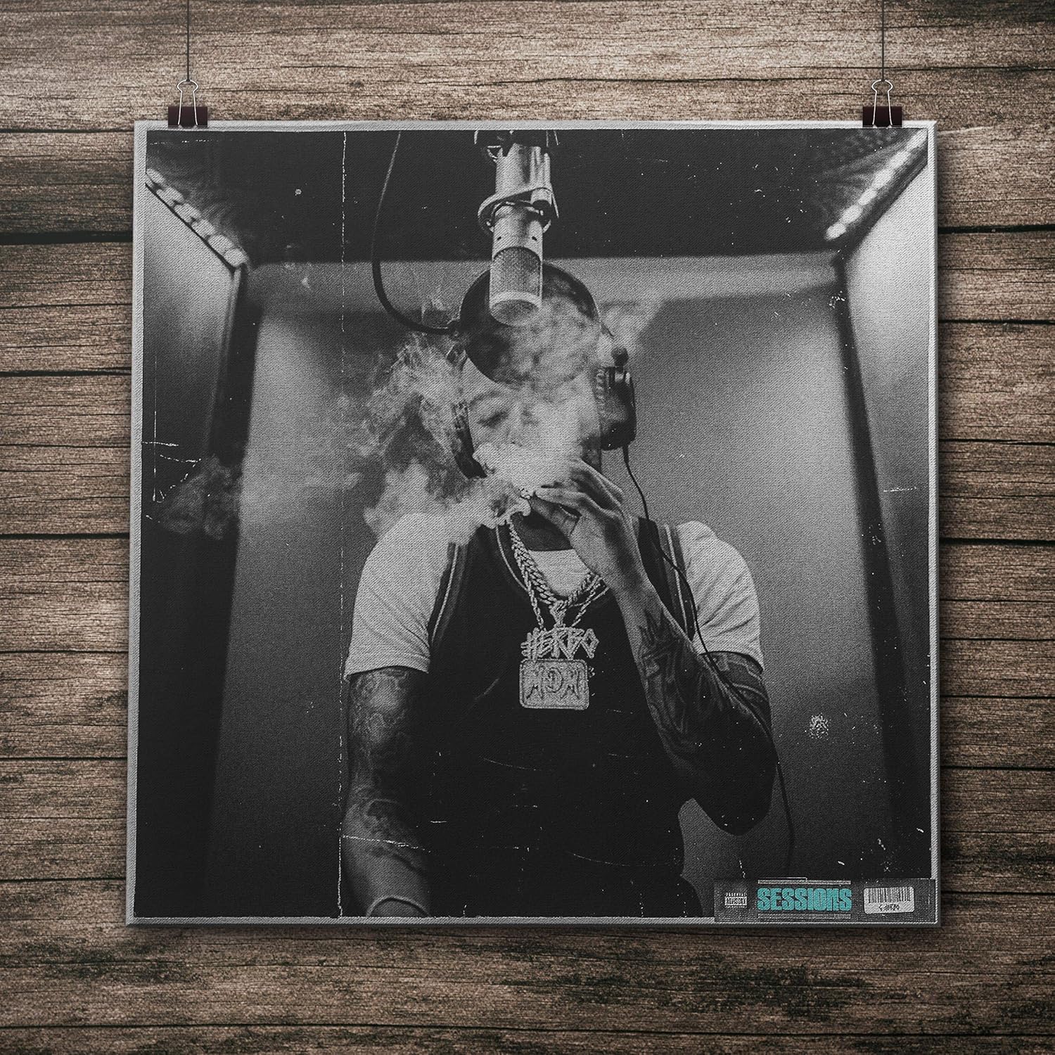 Amazon Com Canvas Poster G Herbo Sessions Wall Art 100 Cotton Fabric Print Gift Idea Handmade