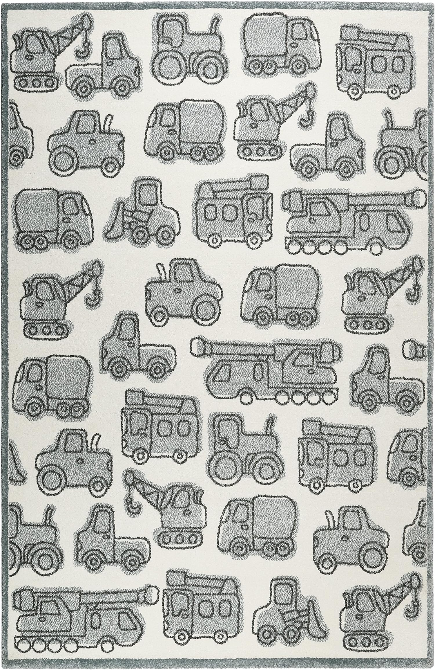 ESPRIT I I Vehicles I – ESP (21977) 360 I Rug Grey/Blue/White, Polypropylene, Grau Blau Weiß, 120 x 170 cm