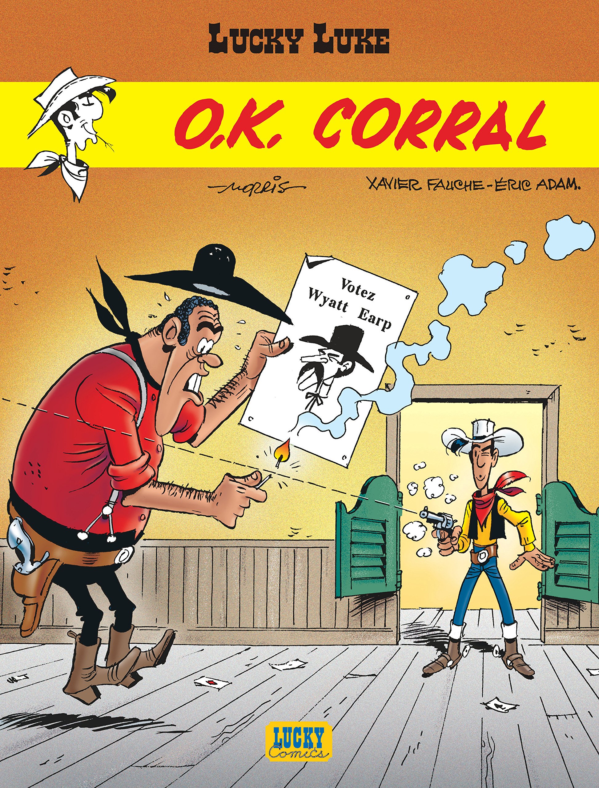 Lucky Luke Tome 36 O K Corral Lucky Luke 36 Adam Fauche Morris Amazon Es Libros