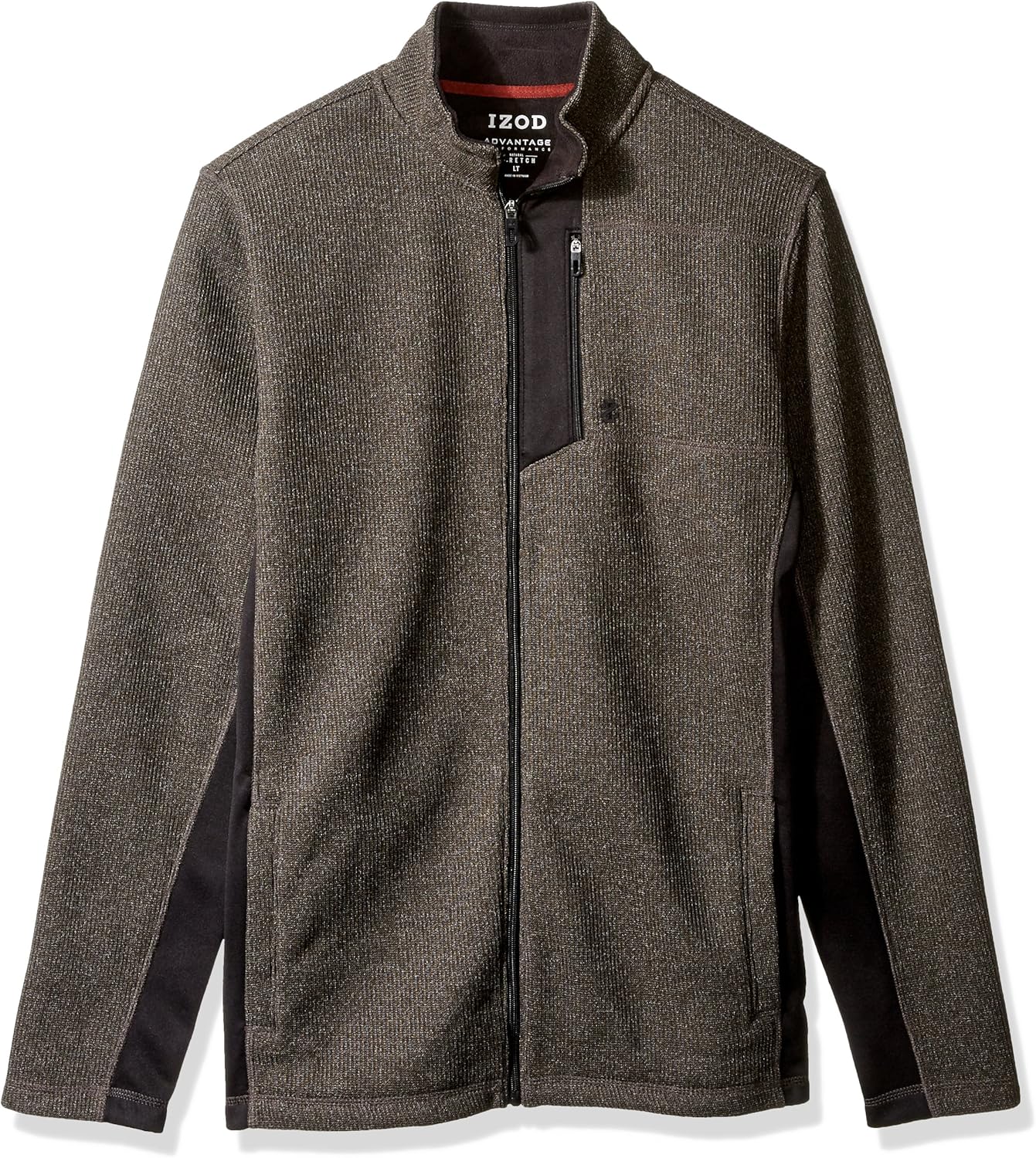 Mens IZOD Big Jacket Fleece Zip Full Performance Advantage Tall and