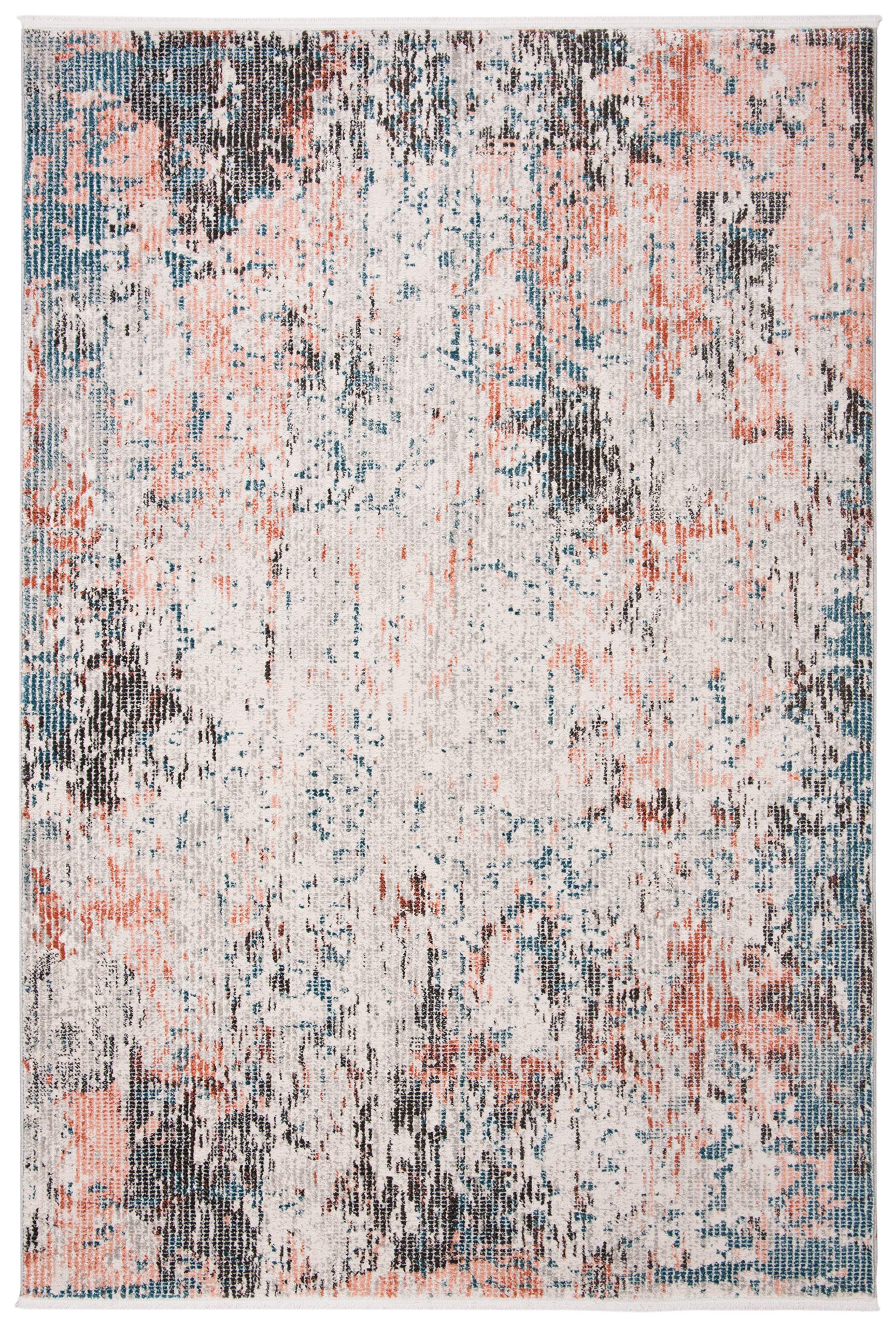 Safavieh Contemporary Indoor Woven Accent Area Rug, Shivan Collection, SHV775, in Ivory/Grey, 61 X 91 cm for Living Room, Bedroom or Any Indoor Space