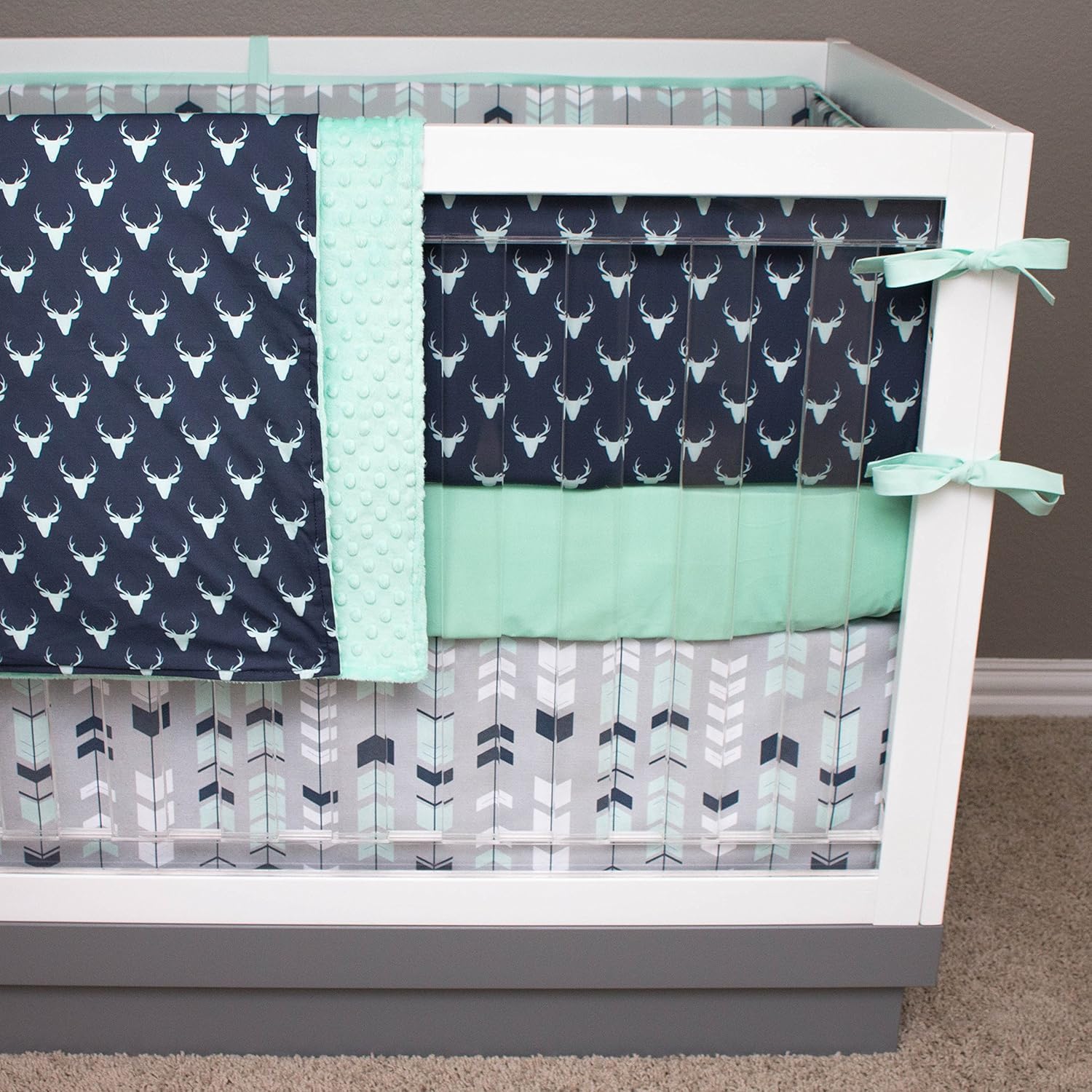 deer antler crib bedding