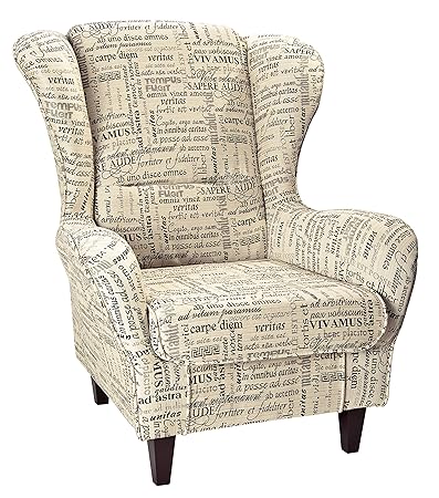 Supellex Ohrensessel/Fernsehsessel Sofia mit Hocker