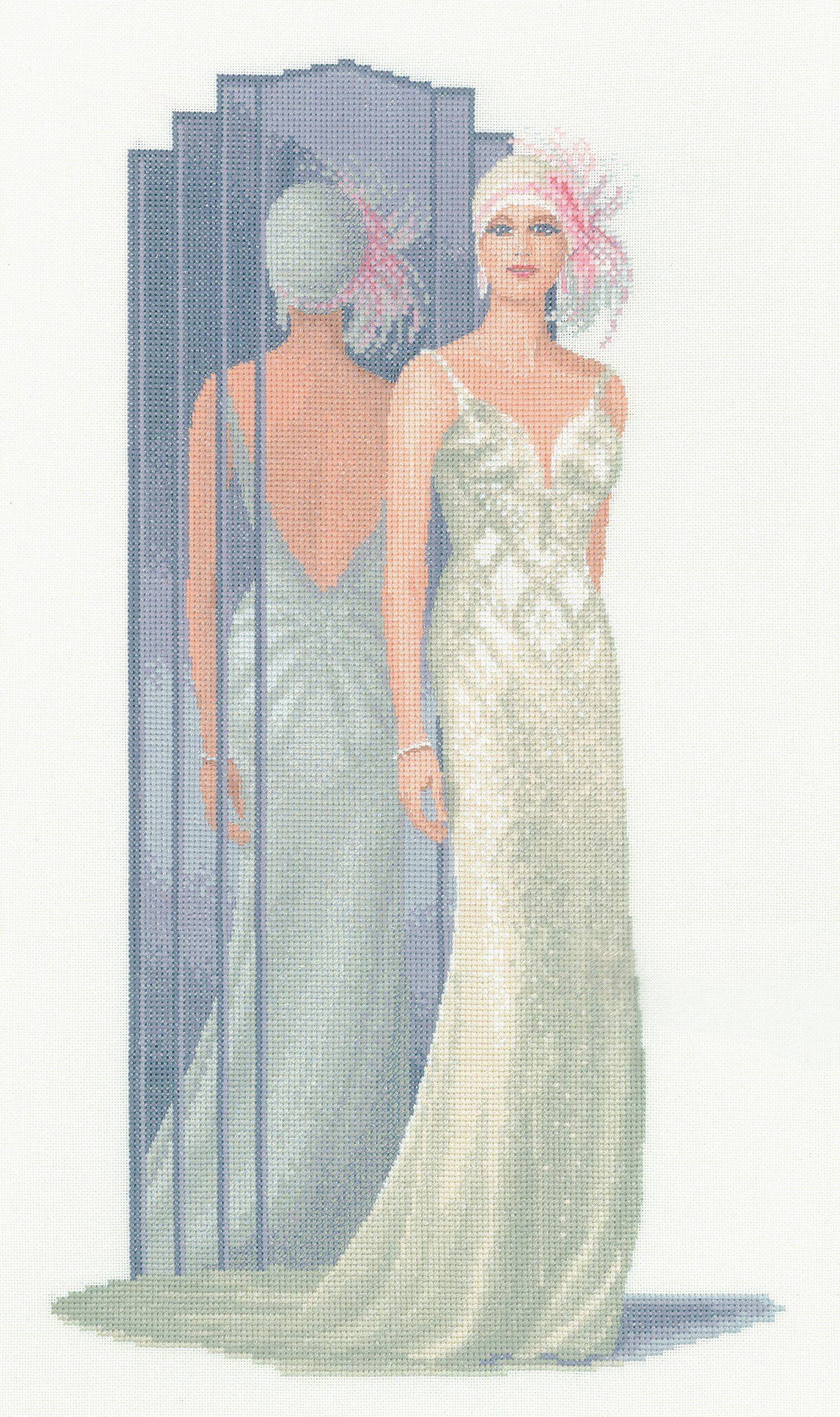 Heritage Lilly (B) Counted Cross Stitch Kit JLLI1381-E, 24.5x43.5cm