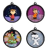 Hallmark Peanuts Scenes Mini Christmas Ornaments, Shatterproof, Set of 4