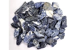 MINERALUNIVERSE 1/2 LB Sodalite Stones - Bulk Sodalite Crystal - Raw Natural Stones & Crystals - Fountain Rocks for Cabbing, Polishing, Wire Wrapping, Reiki, Chakra Crystal Healing