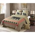 Virah Bella Juego De Cama De 3 Piezas Queen Lodge - Bear Star - Juego