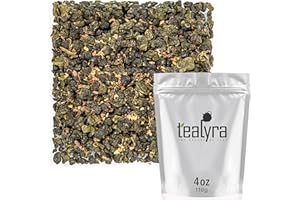 Tealyra - Osmanthus Gui Hua Oolong - Taiwanese Oolong Loose Leafe Tea - Sweet and Aromatic Taste - Naturally Produced - 110g (4-ounce)