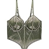 Savage x Fenty Womens Going Platinum Mesh Bustier