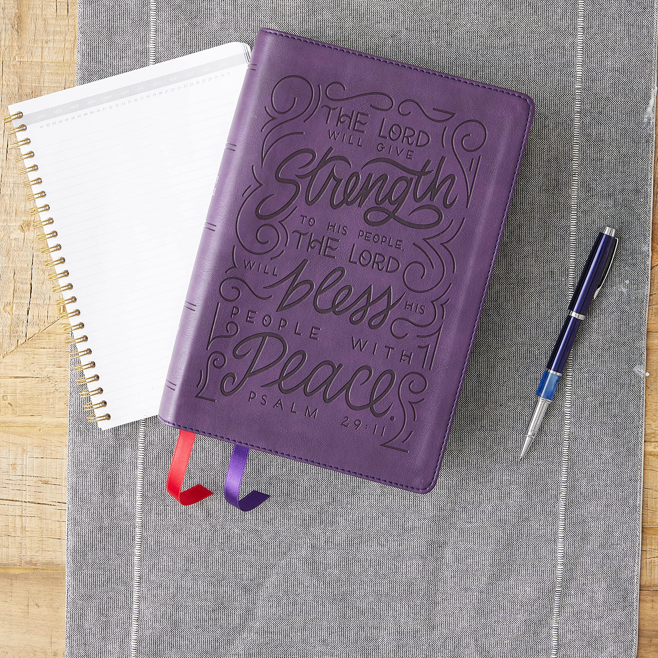 NKJV, Giant Print Center-Column Reference Bible, Verse Art Cover Collection, Leathersoft, Purple, Red Letter, Comfort Print: Holy Bible, New King James Version NKJV, Giant Print Center-Column Reference Bible, Verse Art Cover Collection, Leathersoft, Purple, Red Letter, Comfort Print: Holy Bible, New King James Version Imitation Leather