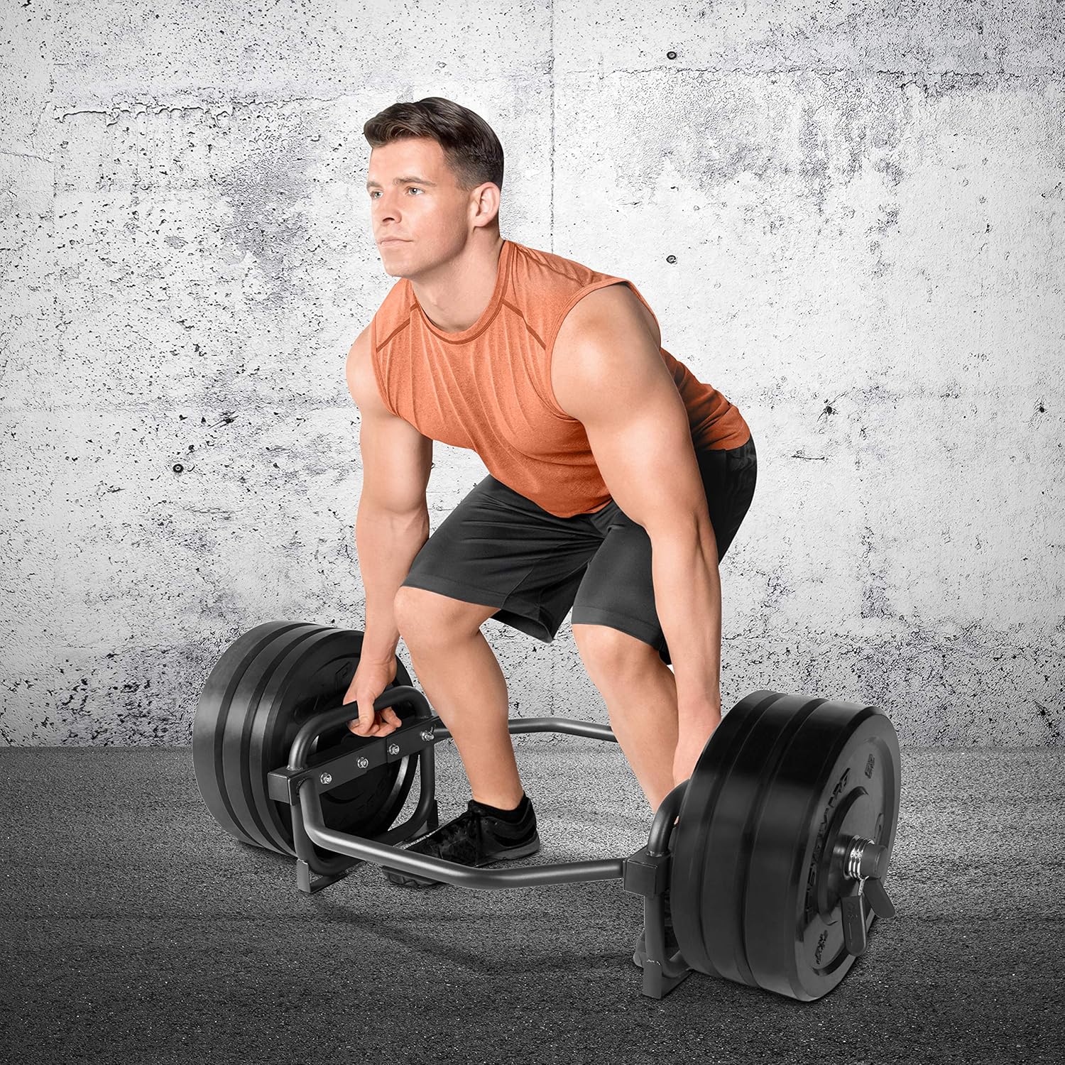 CAP Barbell Olympic Trap Bar, Hex Bar, Shrug Bar, Deadlift Bar, Black : Sports & Outdoors
