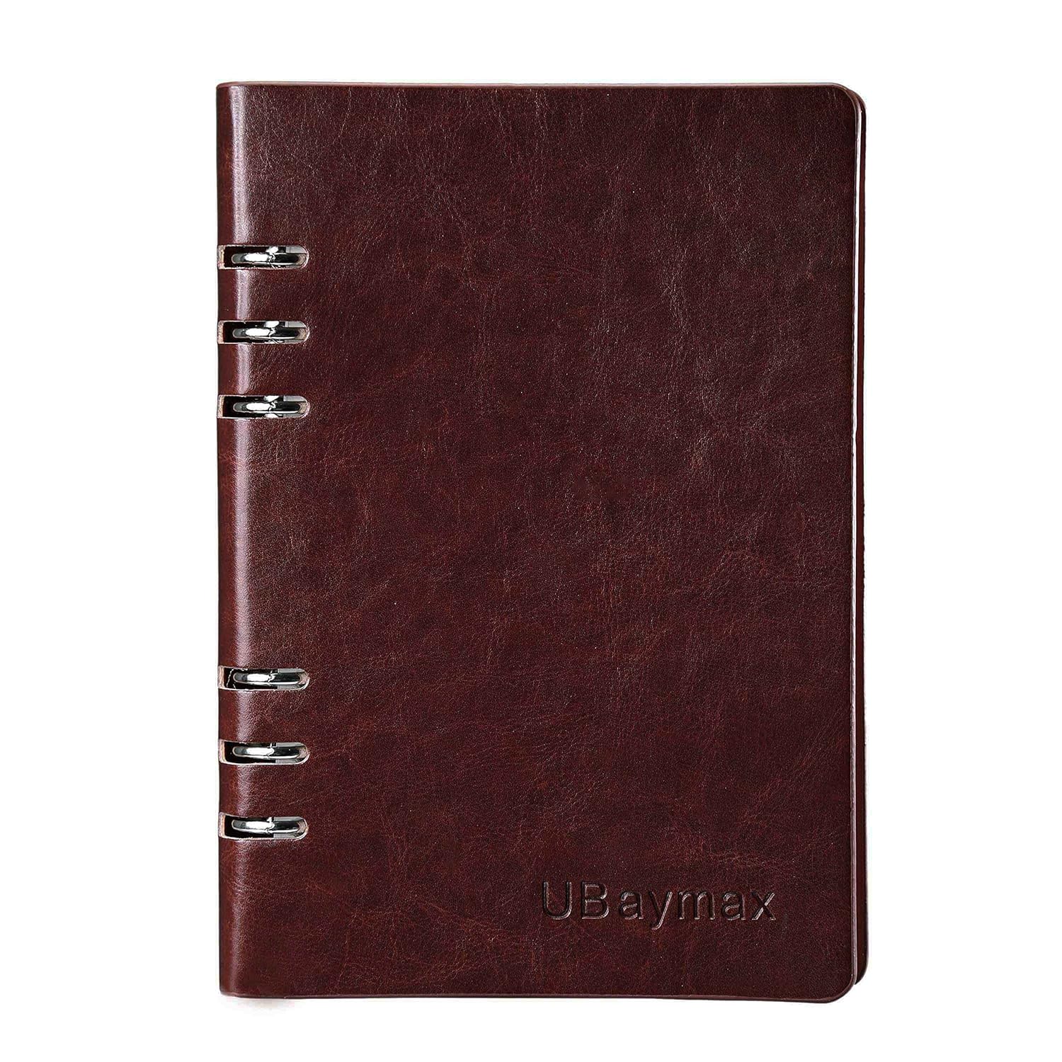 A5 Lined Spiral Bound Notebook, UBaymax A5 Hardcover Notebooks PU