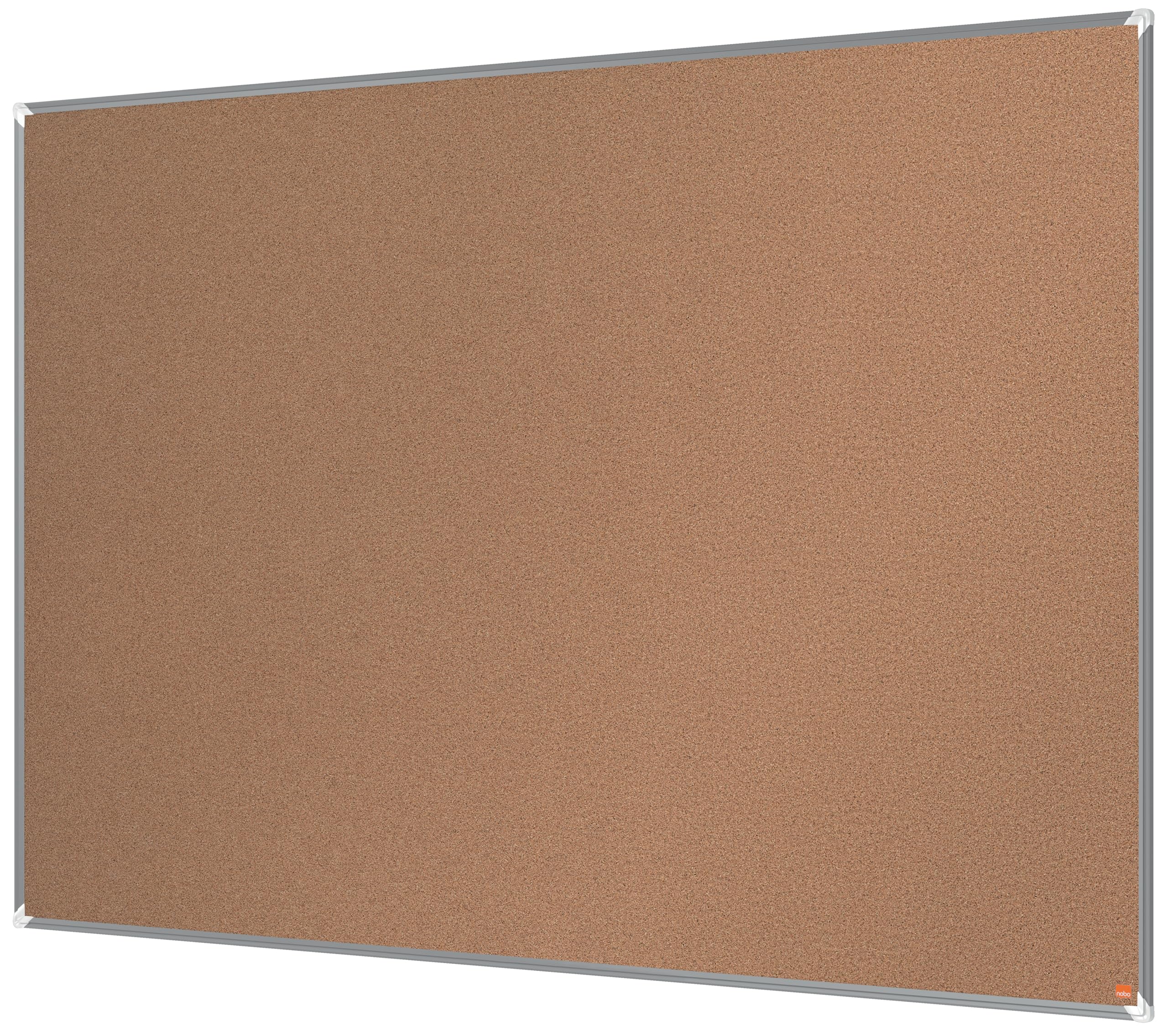 Nobo Premium Plus Cork Notice Board 1800x1200mm – Pin Board for Wall with Self-Healing Surface, Aluminium Frame, Office Notice Board, Memo Board, Display Board, EU Ecolabel Certified, 1915184