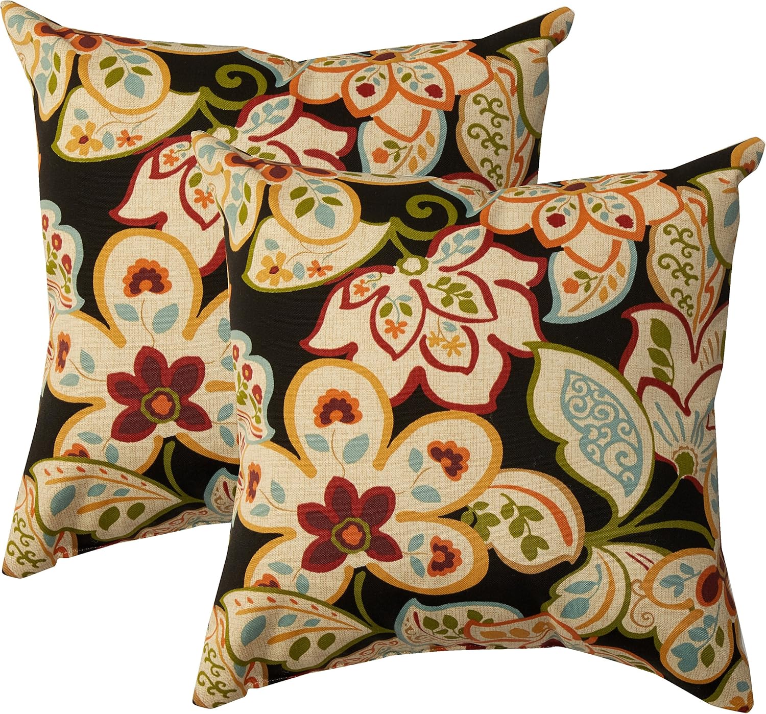 Amazon Com Tk Classics Villa Floral Square Outdoor Throw Pillows