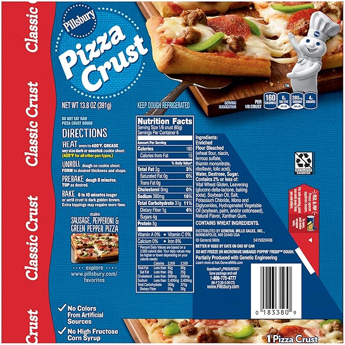 How to make pillsbury pizza dough