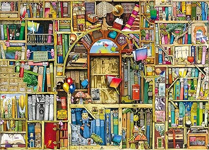 Ravensburger The Bizarre Bookshop 2 Puzzle 1000pc,Adult Puzzles