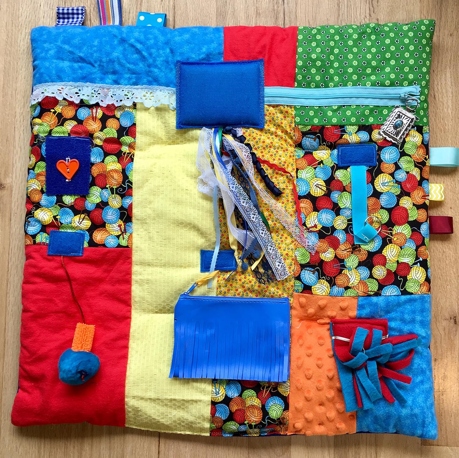 Fidget Quilt for Dementia Fidget Blanket KNITTING