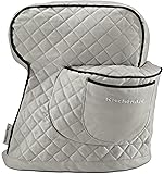 KitchenAid KSMCTISF Fitted Stand Mixer Cover, Silver Frost