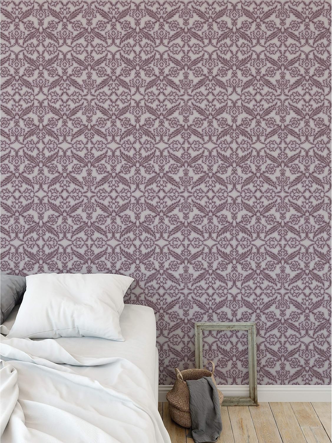 Amazon.com: Lavender Peel and Stick Wallpaper - 2' X 16' Purple Floral