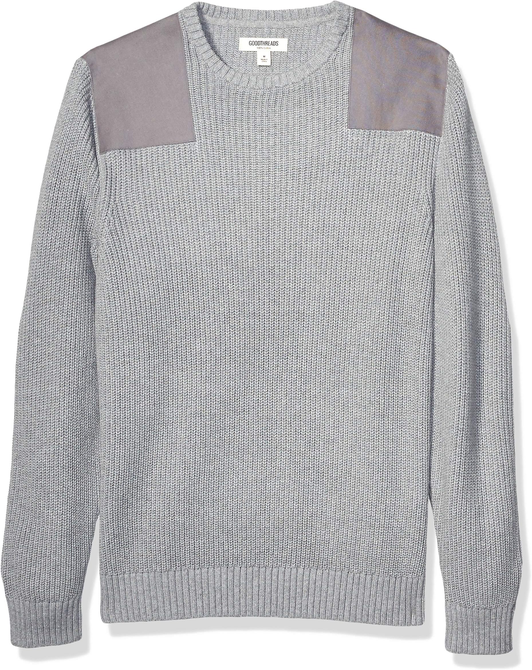 Goodthreads Men's Soft Cotton Military Sweater