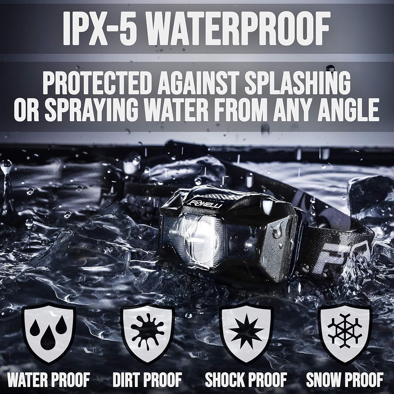 Foxelli 2-Pack USB Rechargeable Headlamp Flashlight - 180 Lumen, up to 40 Hours of Constant Light on a Single Charge, Bright White Led & Red Light, Compact, Lightweight & Comfortable Headband - - 