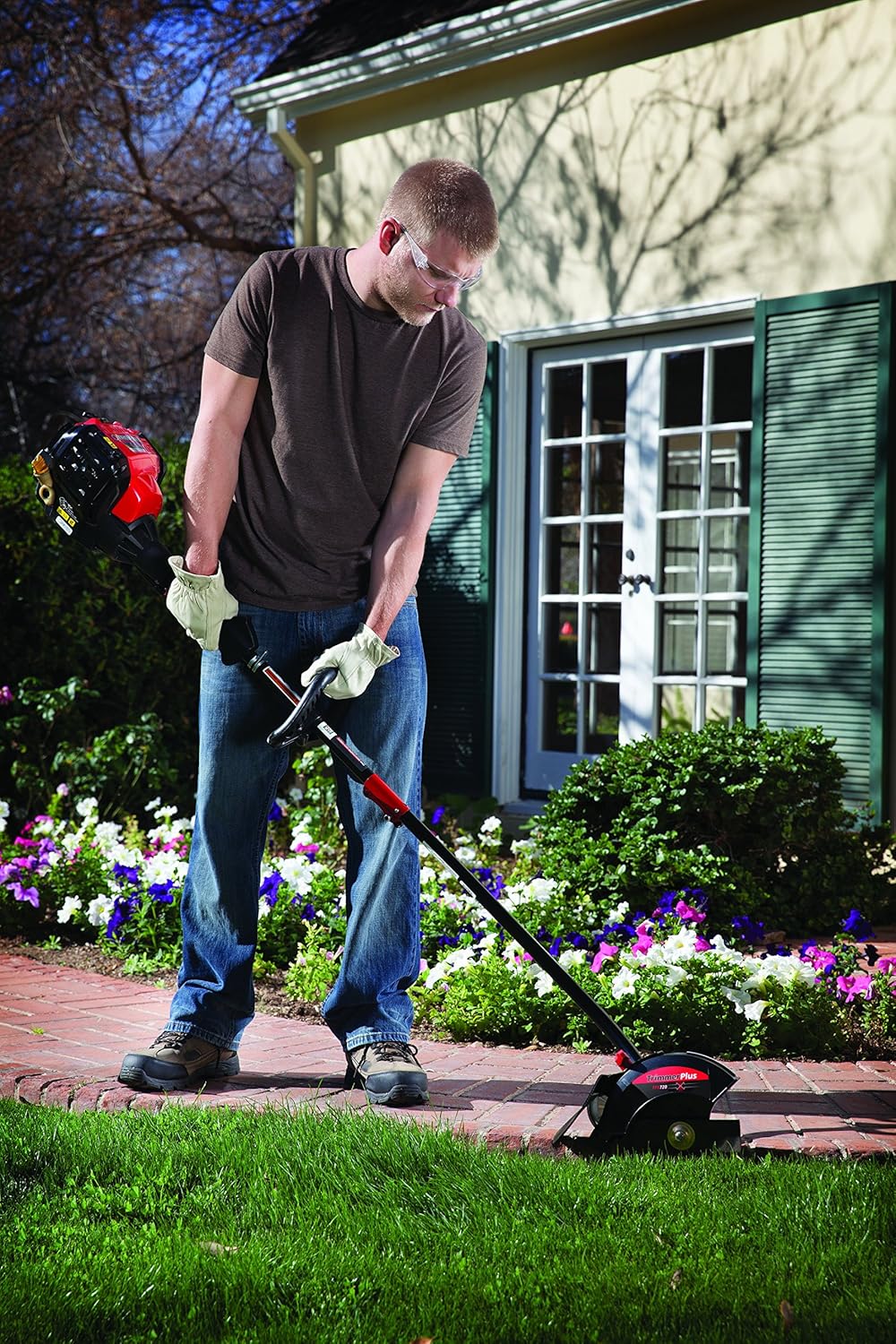 TrimmerPlus TPE720 Dual Edger Attachment for Attachment Capable String Trimmers, Polesaws, and Powerheads : Garden & Outdoor