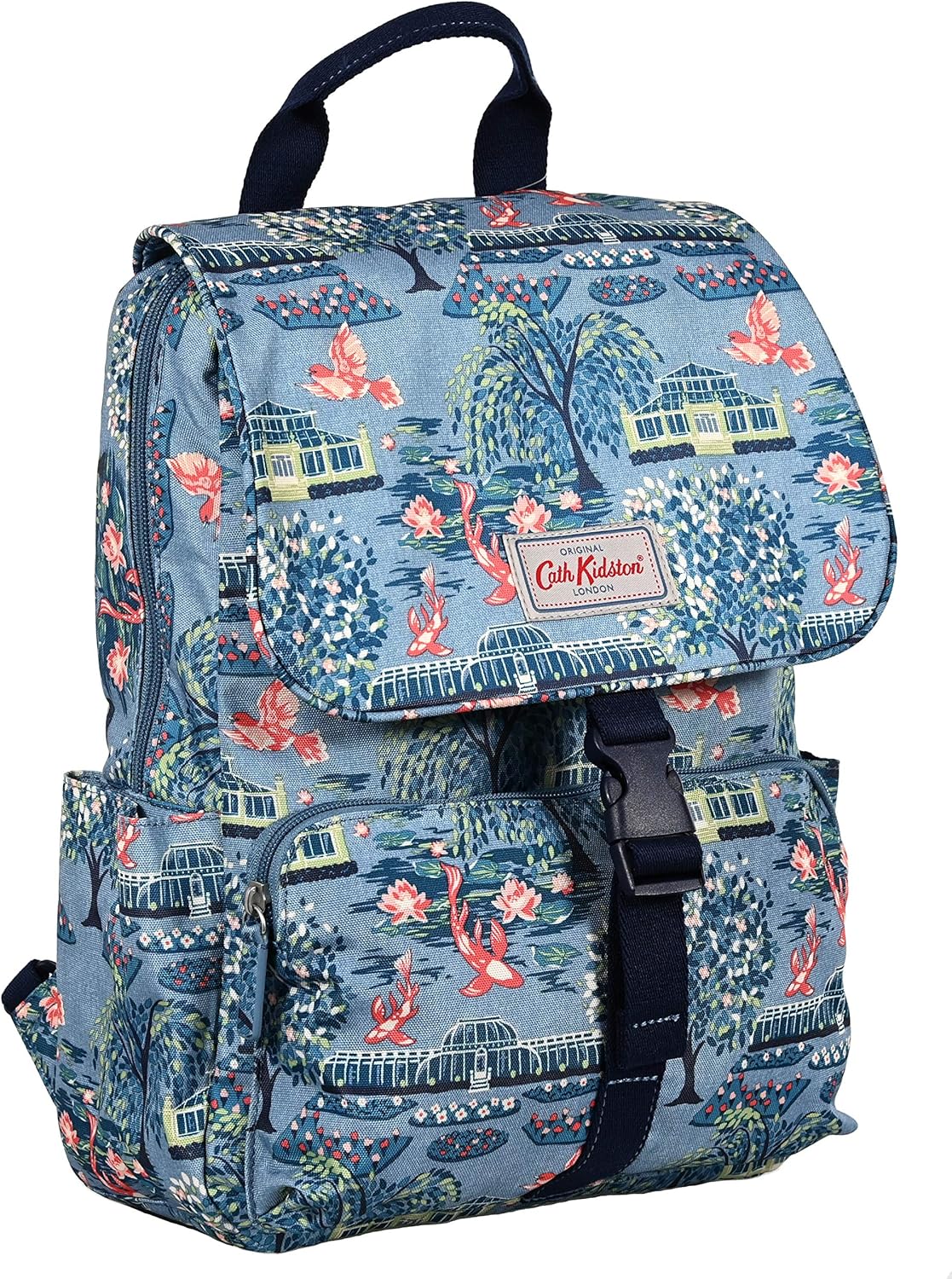 Cath Kidston Buckled Backpack in Botanical Gardens Design in Blue