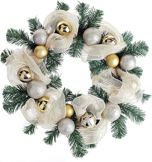 Amazon Com Homeford Decorated Mesh Ribbon Christmas Rose Gold