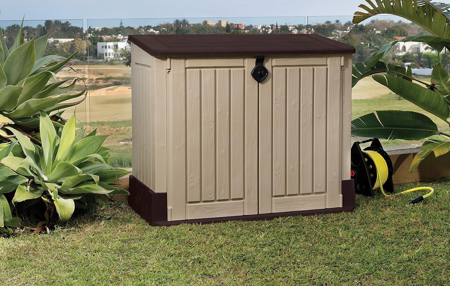 Keter StoreItOut MIDI Outdoor Resin Horizontal Storage Shed eBay