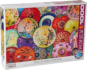 EuroGraphics Puzzle 1000 Pezzi - Ombrelli Asiatici In Carta Oleata - Dimensioni 48,9x67,3 Cm - Fatto In USA