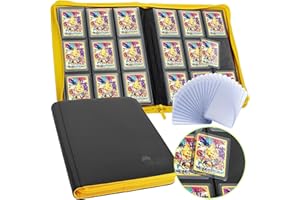 FUNGUYS Toploader Binder, Trading Card Binder Storage, 252 9 Pocket Top Loader Binder, Pokemon Binder, Card Collection Binder, Yugioh Cards Binder, MTG Card Binder, TCG Binder, Card Folders for Trading Cards