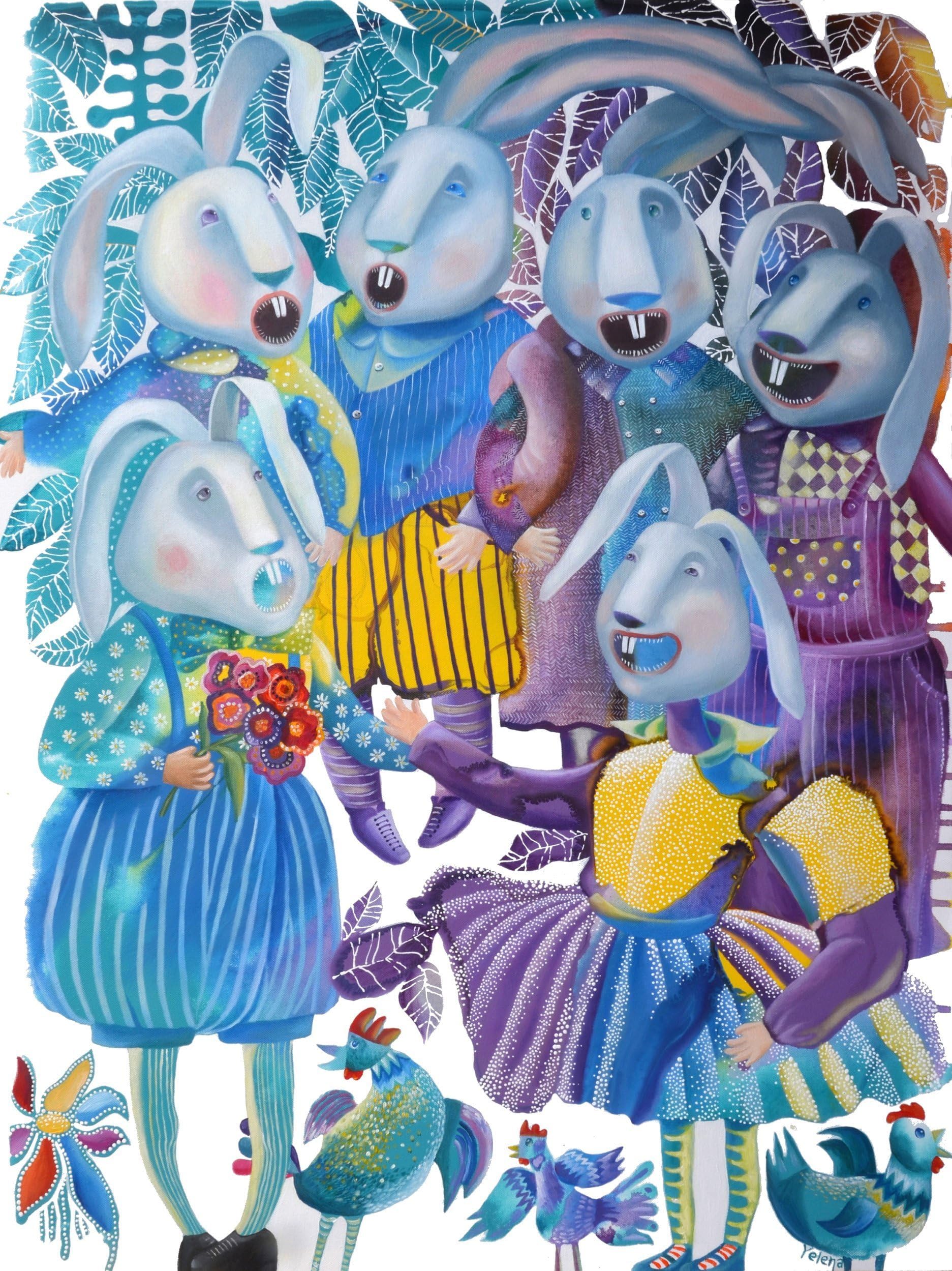 A Cappella - Original. Abstract, Creative, Surreal, Whimsical artwork