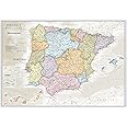 Wall Map of Spain & Portugal - Classic Poster - 16.5 x 23.4 inches - Maps International
