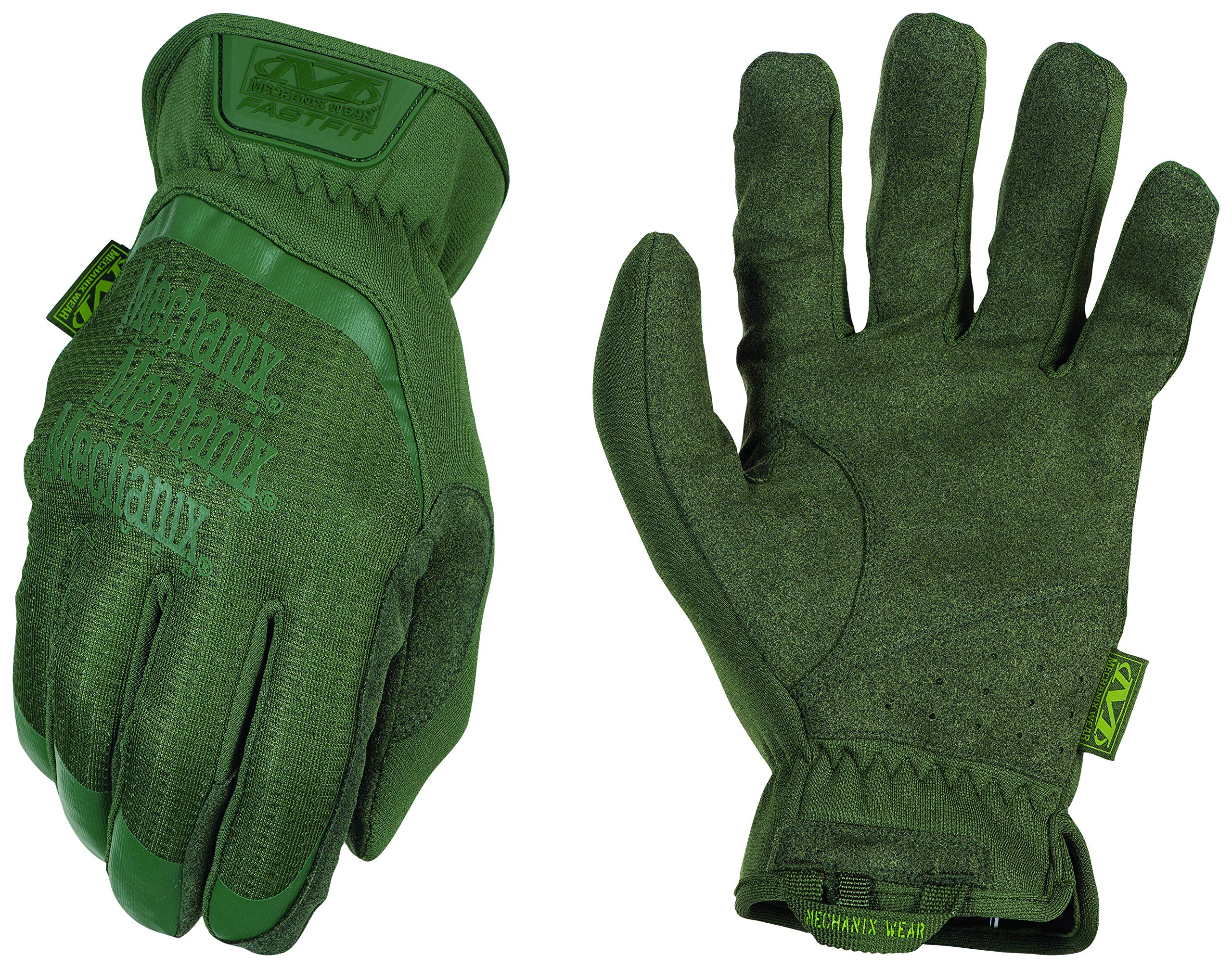 Mechanix Wear - FastFit OD Khaki Touch Screen Gloves (Small, Khaki), Green — image 1