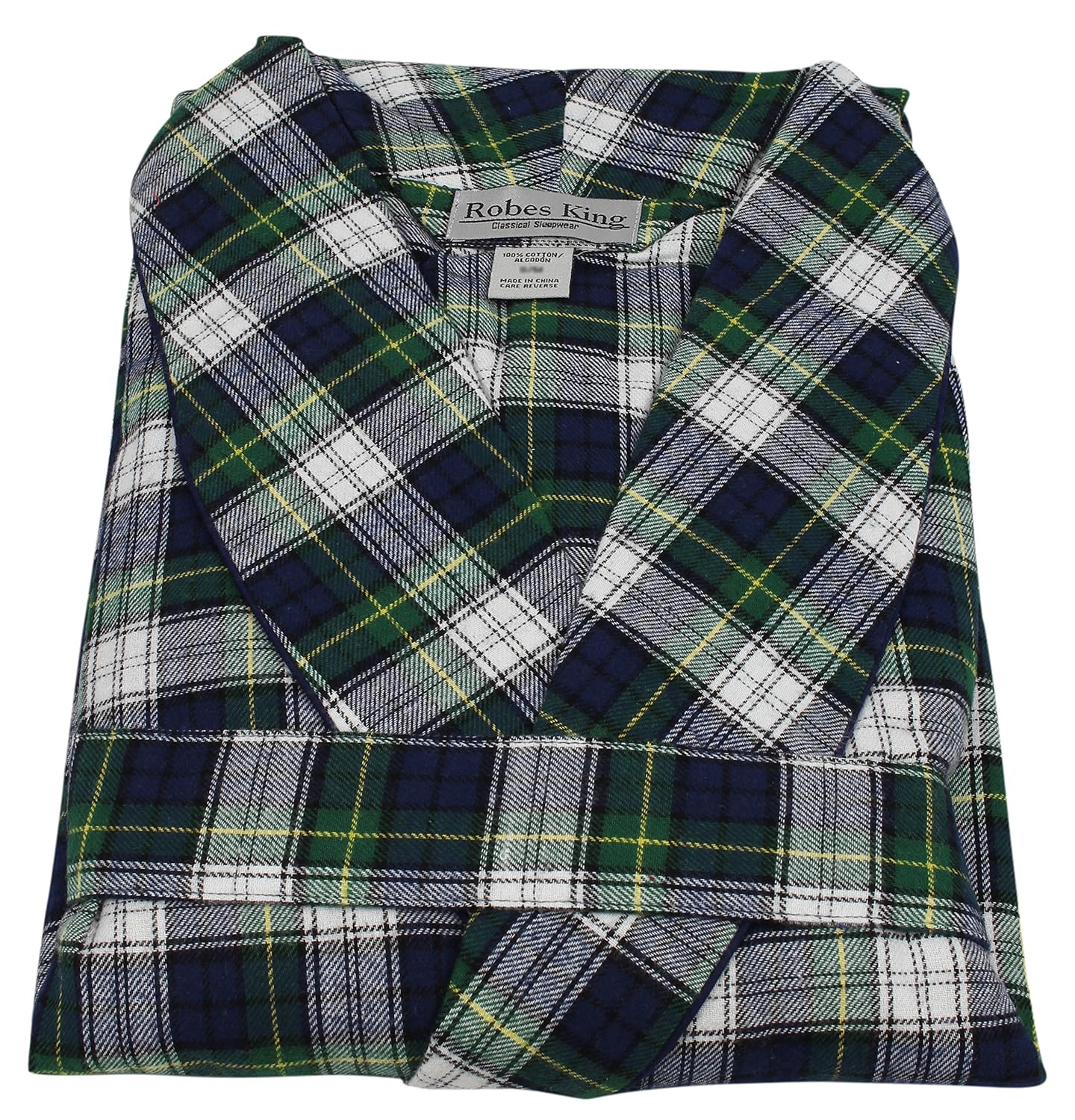 Casual Trends Classical Sleepwear Men/&rsquo;s 100/% Cotton Flannel Shawl Collar Robe,